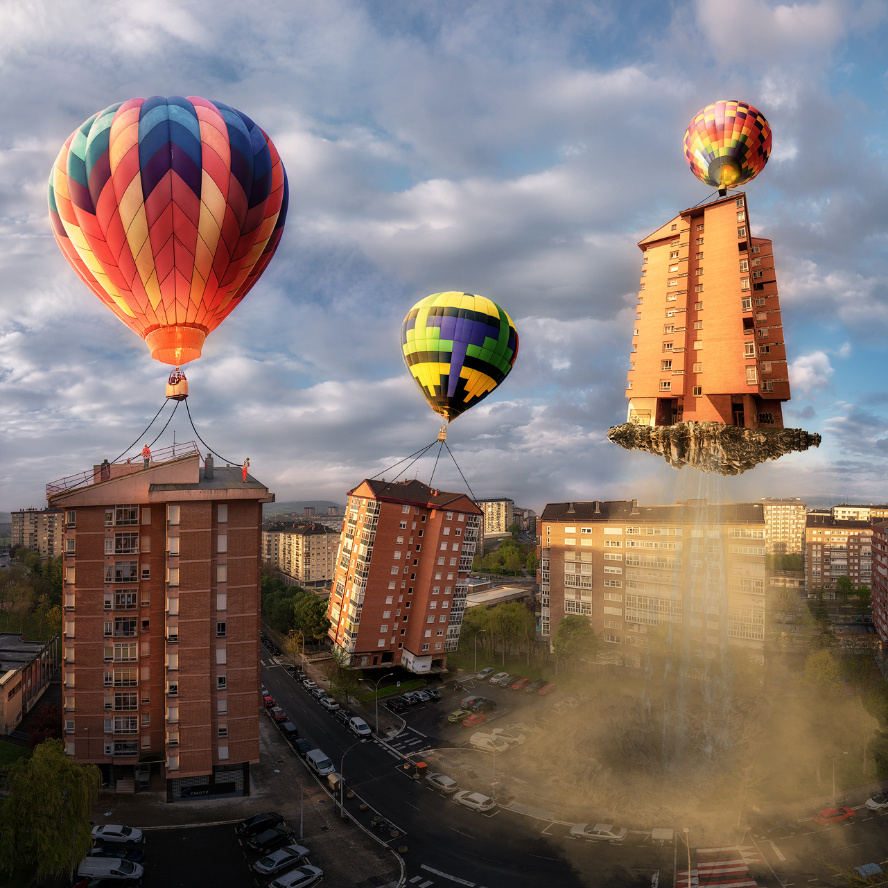 Fotomontaje globos