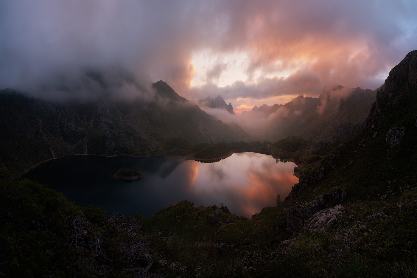 Intento pano Valle de Lago