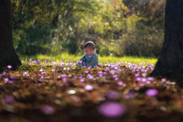 Martín en el jardín